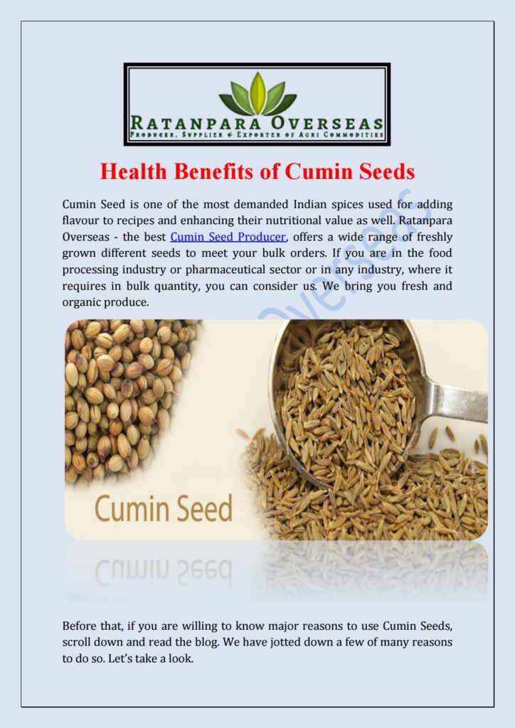 The Many Health Benefits of Cumin The Many Health Benefits of Cumin